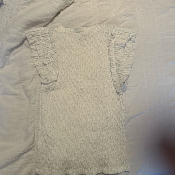White ruffle top - Picture 2 of 2